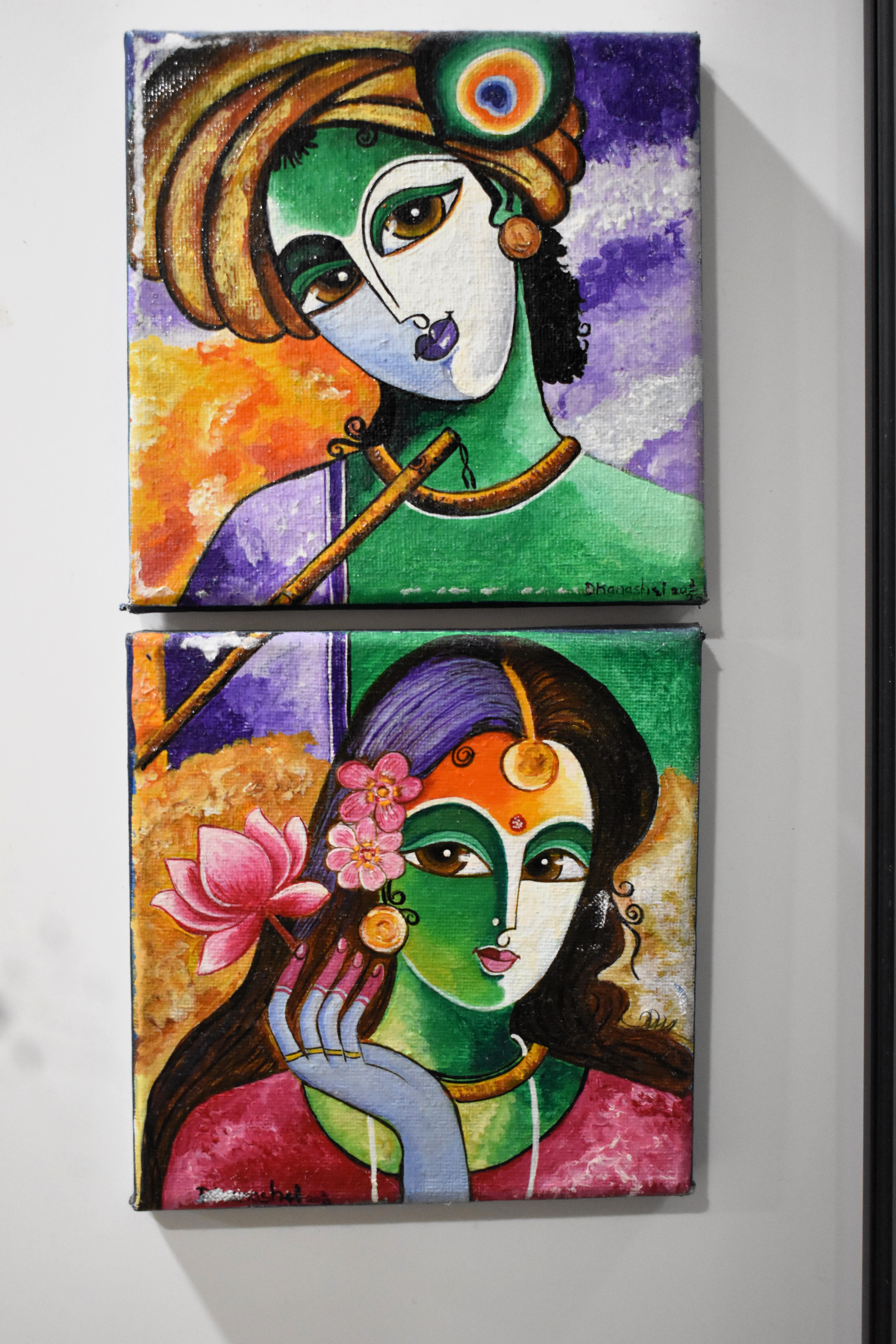 Little Kanha And Radha